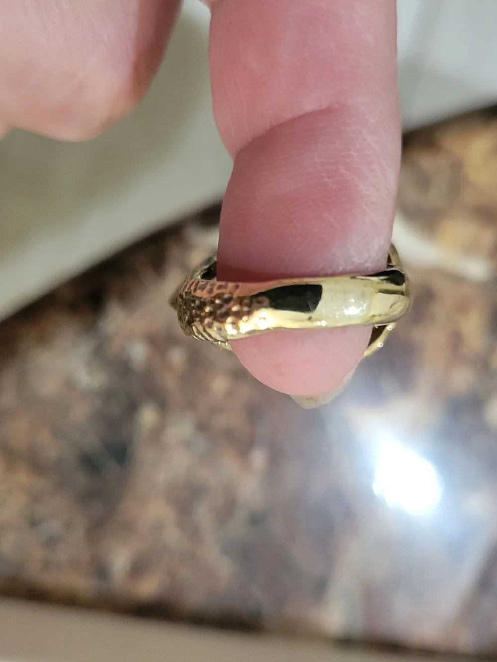 Gold-Tone Teardrop Crystal Statement Ring - Women Jewelry - Picture 5 of 6